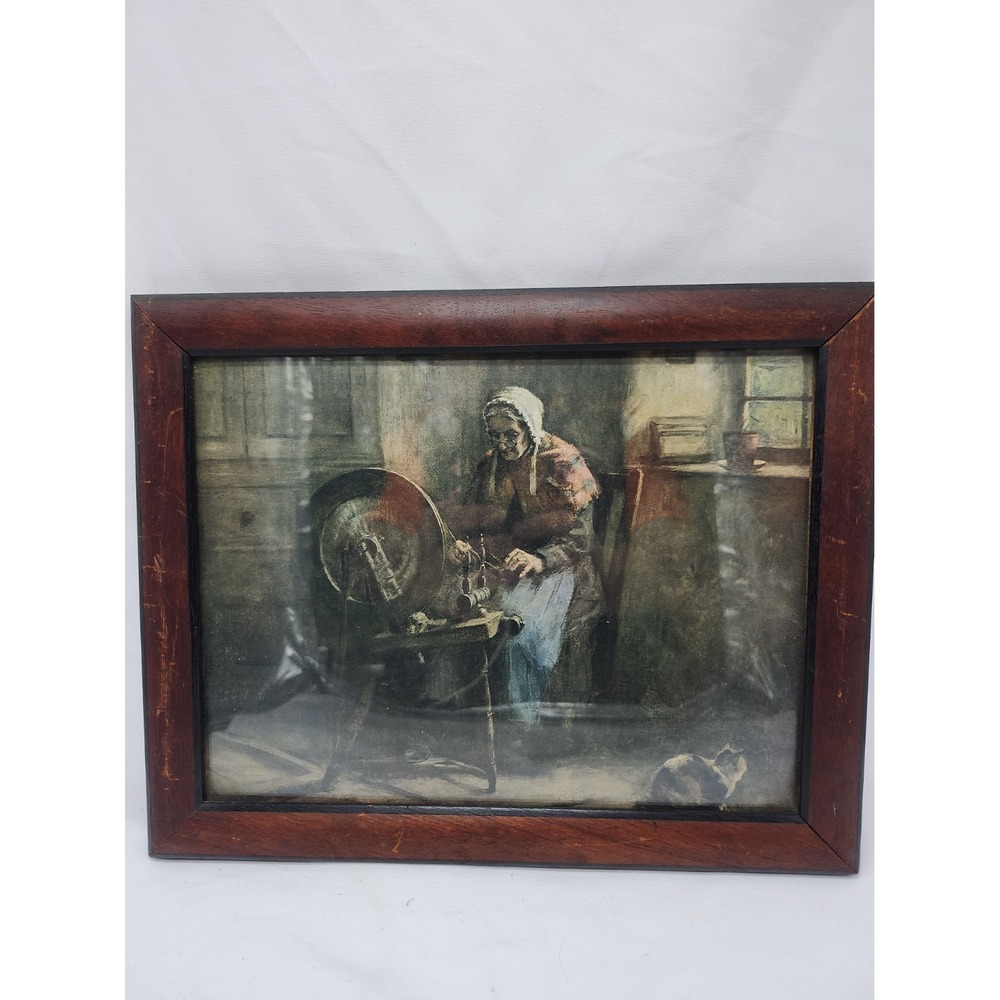 Framed Print "Granny At Work" By HJ Dobson RSW